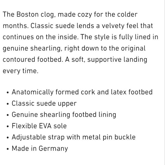 Birkenstock Boston Shearling Black Suede Clogs Size 38‎ Comfort Boho - Picture 3 of 14